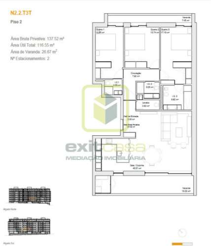 Apartamento T3 em Aveiro