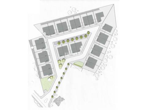 Terreno com projeto aprovado para Moradia T4 - 3 Frentes | Coronado, Trofa