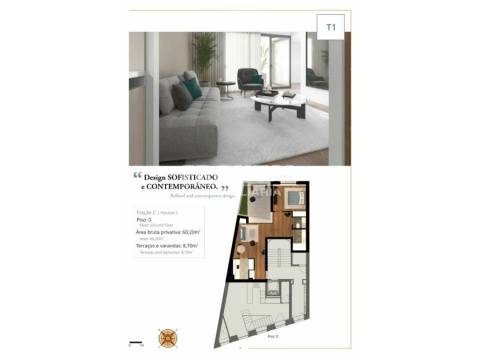 Apartamento T1+1 com Jardim Privativo | Cedofeita, Porto