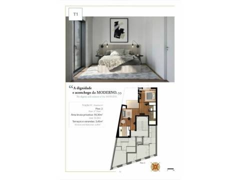 Apartamento T1+1 com Jardim Privativo | Cedofeita, Porto