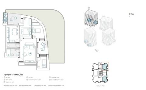 Apartamento T3 no LAKE TOWERS – Novo Empreendimento | Arca d’Água, Paranhos