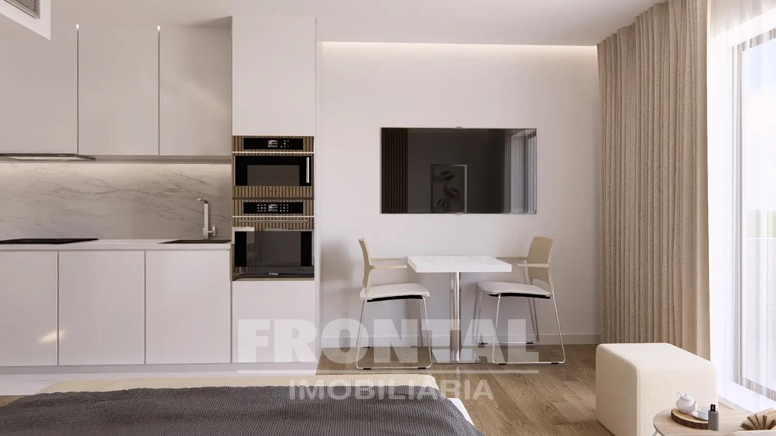Apartamento T0 com Varanda | Condomínio Privado com Conceito Contemporâneo