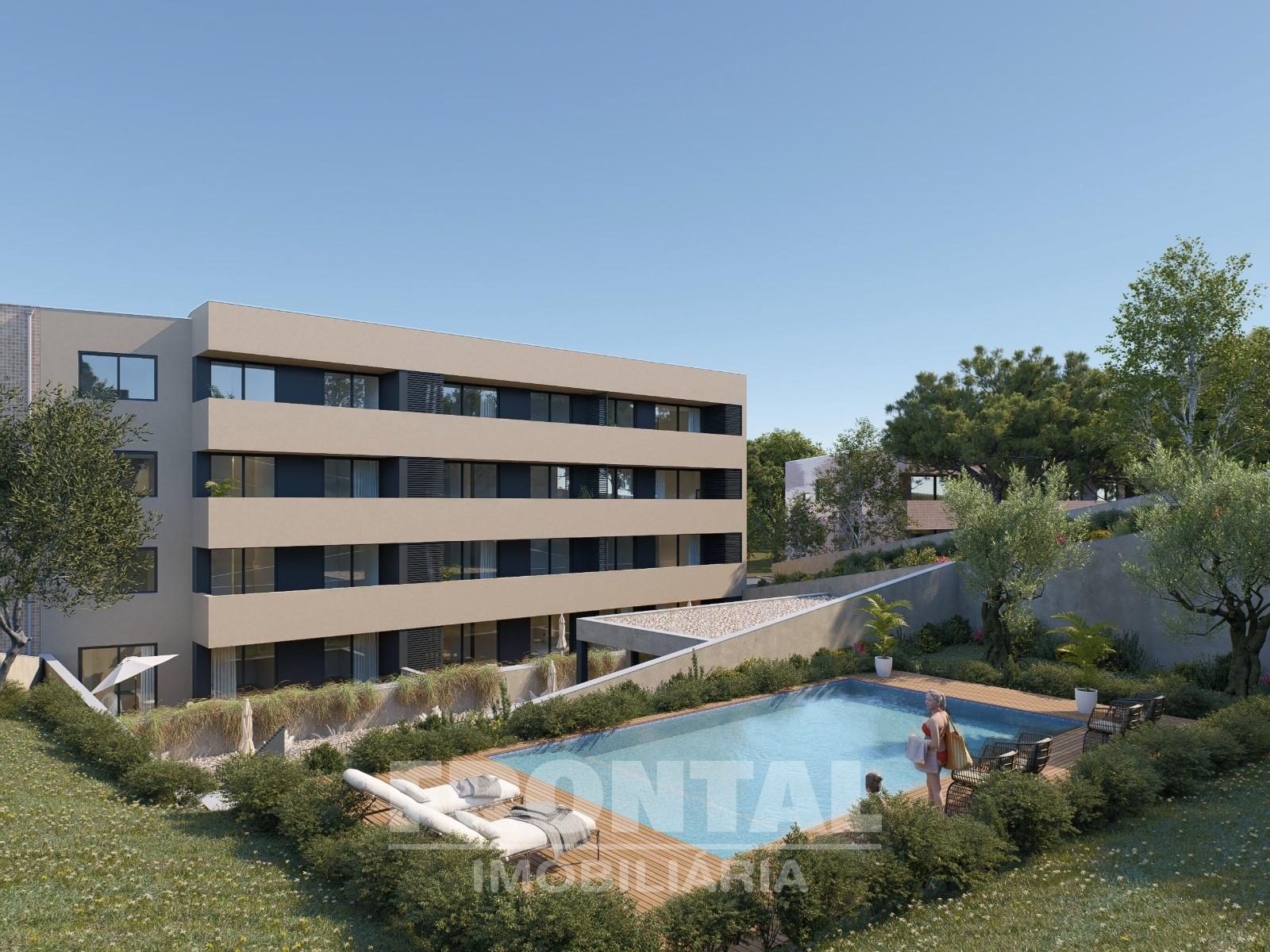 Apartamento T1 com Varanda e Piscina | Condomínio Privado com Conceito Contemporâneo