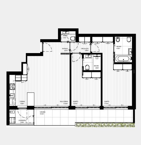 Apartamento T2 em Rebordosa, Paredes