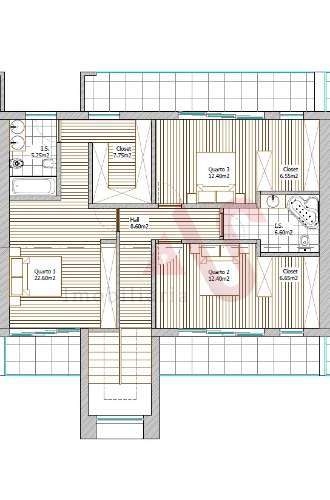 Moradia T3 em Banda em construção em Antime, Fafe