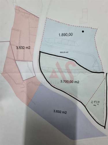 Terreno para construção com 3.850 m2 em Figueiras e Covas, Lousada