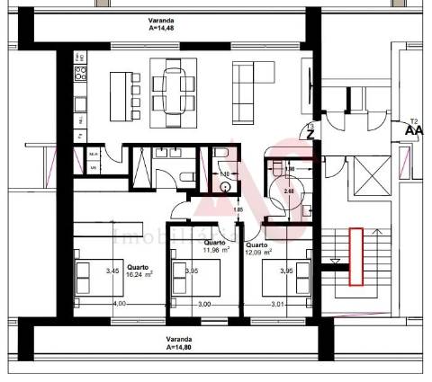 Apartamento T3+Box no Centro de Paços de Ferreira