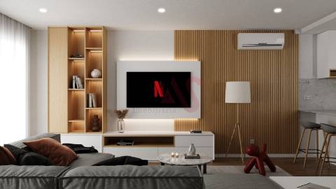 Apartamento T1 em construção em Meixomil, Paços de Ferreira