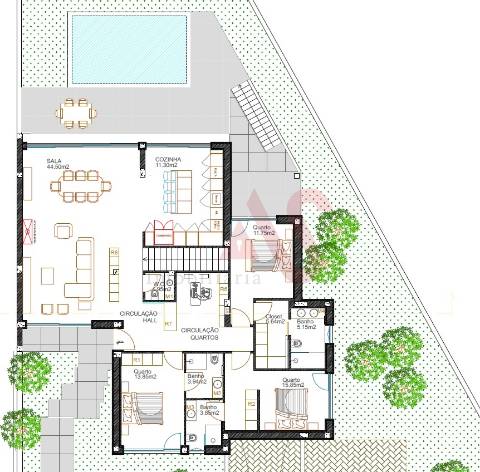 Moradia T3 de Luxo com Piscina | Empreendimento Casal das Flores | Braga