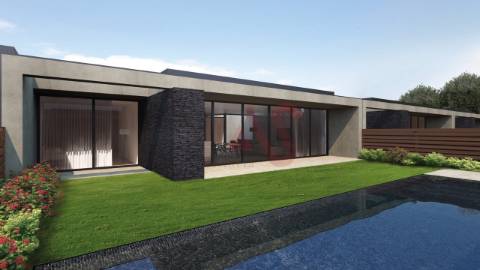 Moradia T3 em Banda no Empreendimento – Villa 48 em Palmeira, Braga com piscina