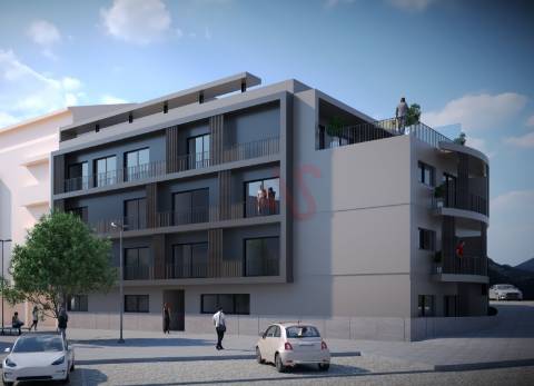 Apartamento T2 com Terraço em construção no Edifício Louzada no Centro da Vila de Lousada