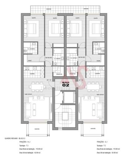 Apartamentos T2 novos com duas frentes desde 250.000€ em Infias, Vizela