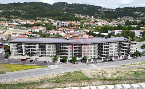 Apartamento T2 novo com terraço no centro de Vizela