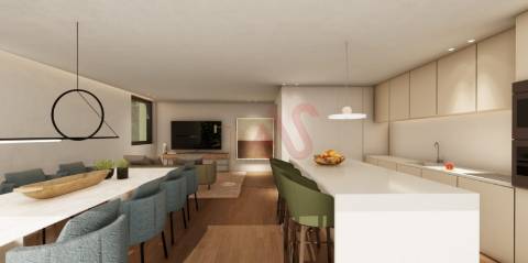 Apartamento T2 de luxo no condomínio fechado Thaís Living - Guimarães