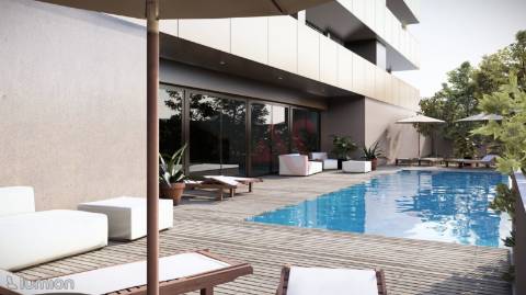 Apartamento T2 de luxo no condomínio fechado Thaís Living - Guimarães