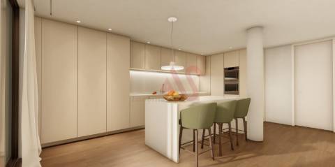 Apartamento T2 de luxo no condomínio fechado Thaís Living - Guimarães