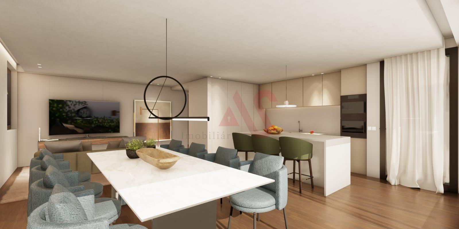 Apartamento T2 de luxo no condomínio fechado Thaís Living - Guimarães