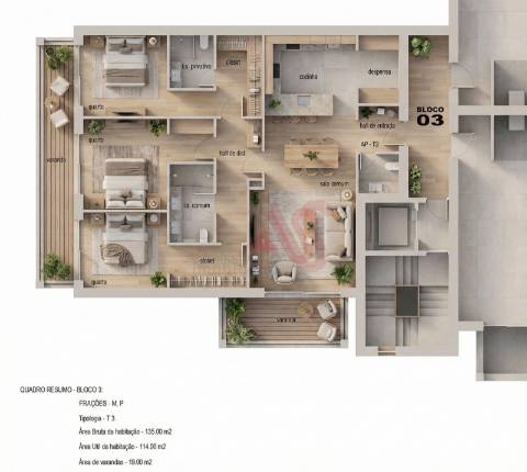 Apartamentos T3 novos desde 320.000€ em Infias, Vizela