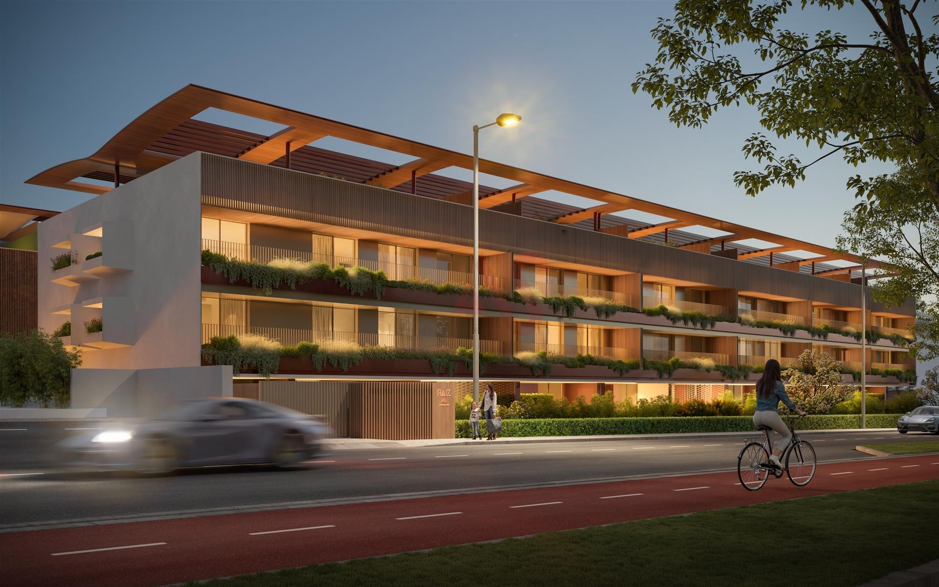 Apartamento T3, no empreendimento RAIZ, edifício JARDIM, na Av. da Boavista, Porto