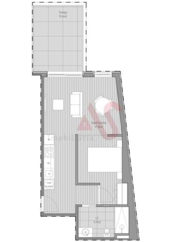 Apartamento T0+1 novo em Paranhos, Porto