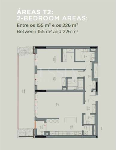 Apartamento T2 » Empreendimento Marques Gomes » Vistas de Mar e Rio Douro
