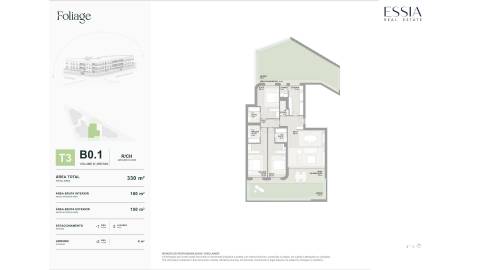 Apartamento T3 com Jardim Privativo de 150 m2 no Empreendimento Foliage | Foz do Douro