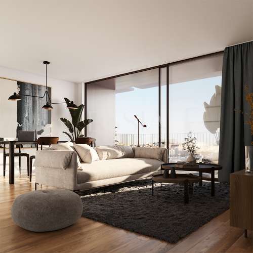 Apartamento T1 com Varanda e lugar de garagem nos Jardins D`Arrábida em Vila Nova de Gaia
