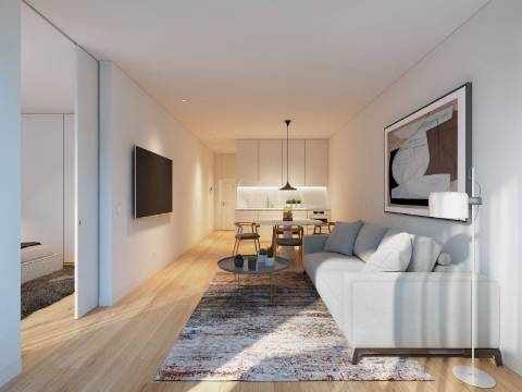 Apartamento TO com Terraço Privativo de 25m2 no Centro da Cidade do Porto