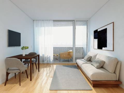 Apartamento T1 com Varanda e Jardim no Centro da Cidade do Porto