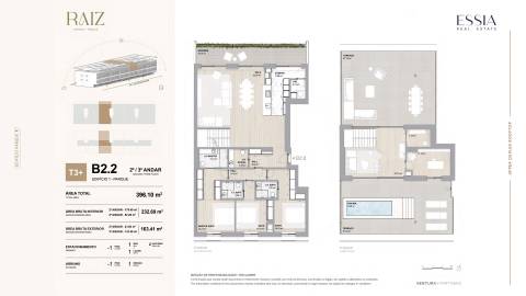 T3 Duplex com Piscina Privativa e Terraço no RAIZ
