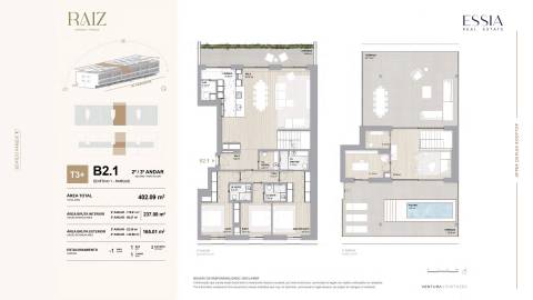 T3 Duplex com Piscina Privativa e Terraço no RAIZ