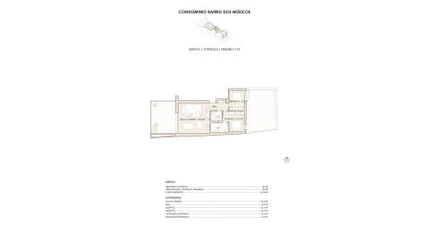 Apartamento T2 com Jardim no Condomínio Bairro dos Músicos