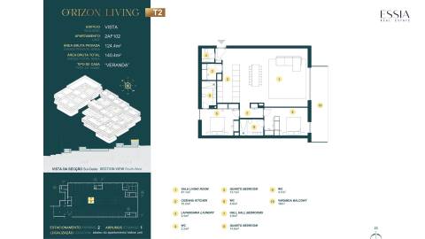 Apartamento T2 no O’rizon Living com Varanda e Vistas Rio Douro