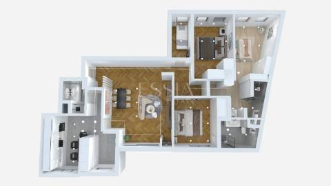 Apartamento T4 Renovado na Baixa do Porto