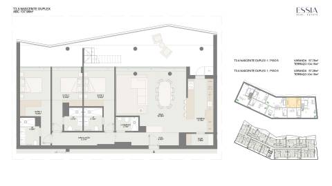 Apartamento T3 Duplex com Varanda no Lurion Residences Gaia