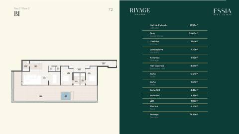 Apartamento T2 com Vista Rio no Rivage Douro