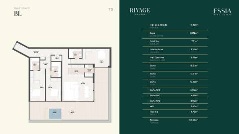 Apartamento T3 com Piscina Privativa no Rivage Douro