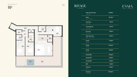 Apartamento T3 com Piscina Privativa no Rivage Douro