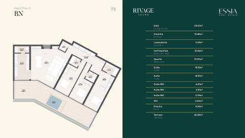 Apartamento T3 com Piscina Privativa no Rivage Douro