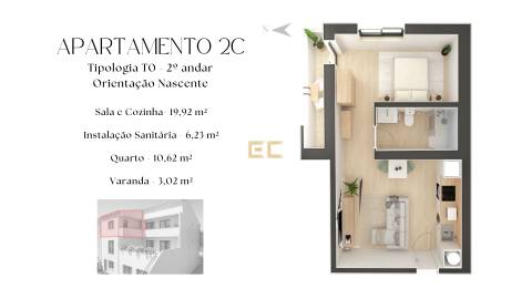 Apartamento T0 com varanda, para venda – Figueira da Foz!