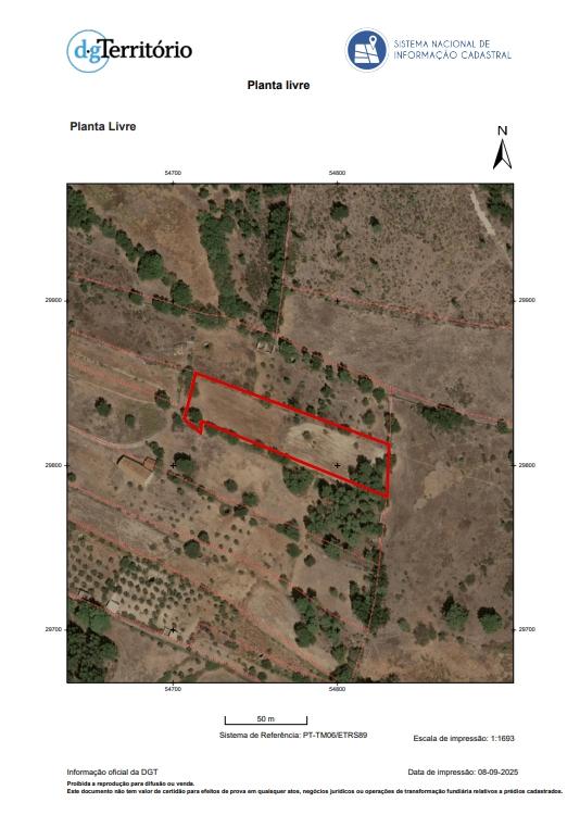Quinta com área de 3250m2 e Construção Rural com 36m2 – a 10 minutos de Castelo Branco