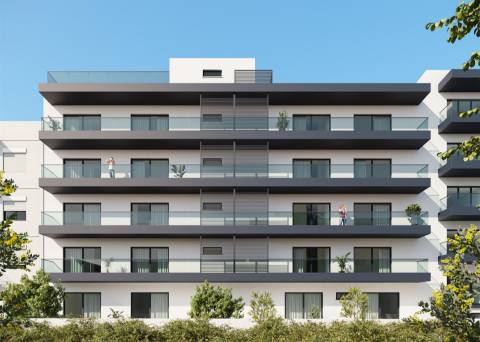 Apartamentos T2 Novo, com garagem e piscina em Olhão