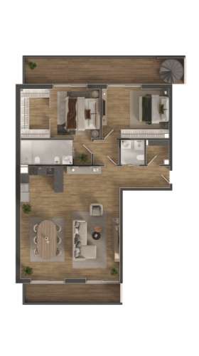 Apartamento T2 Novo, com garagem e piscina em Olhão
