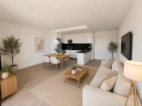 Apartamento T1, Penthouse, com garagem e piscina