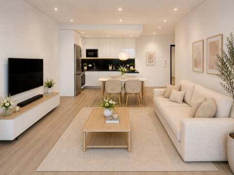 Apartamento T1, Penthouse, com garagem e piscina