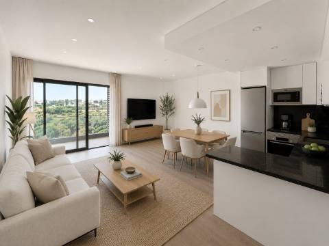 Apartamento T1, Penthouse, com garagem e piscina