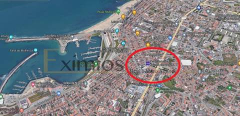 Empreendimento em construção, no centro da Póvoa de Varzim