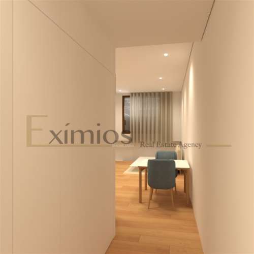 Empreendimento em construção, no centro da cidade, em Póvoa de Varzim