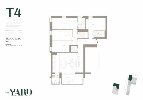 Apartamento T4 de Luxo  c/ varanda  - The YARD (Jardins d´Arrábida)