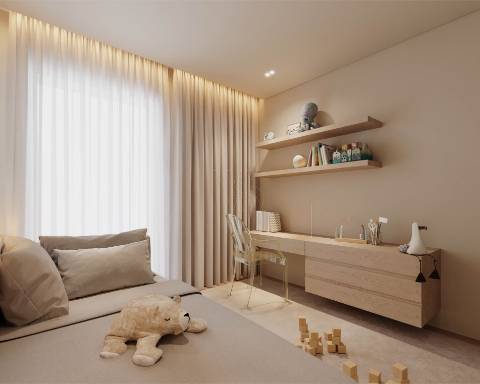 Apartamento T4 de Luxo  c/ varanda  de 16 m2- The YARD (Jardins d´Arrábida)